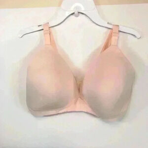 DKNY Women’s Light Pink Wireless Bra Lightly Padded Comfortable size XL NWOT